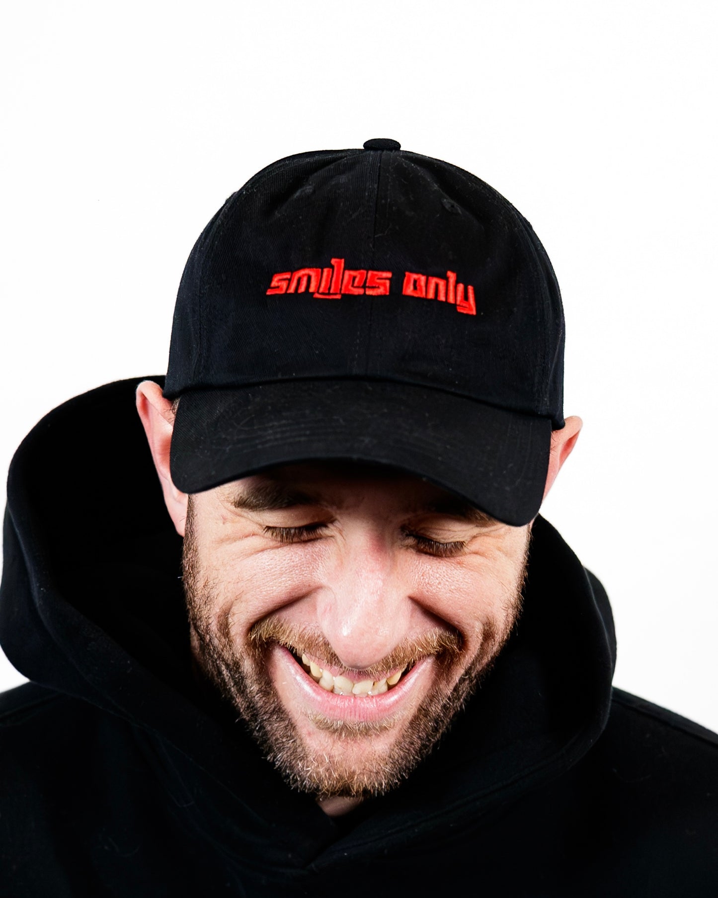 SMILES ONLY - LOGO DAD HAT [RED]